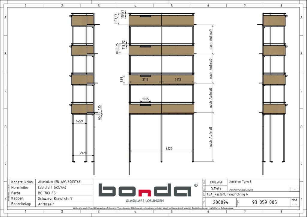 Ausfuehrungsplanung-1.BA-200094-Rastatt Balkonbau Planung BONDA