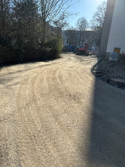 Baustelle Goettingen Suentelweg BONDA zum Beginn der Baumassnahme