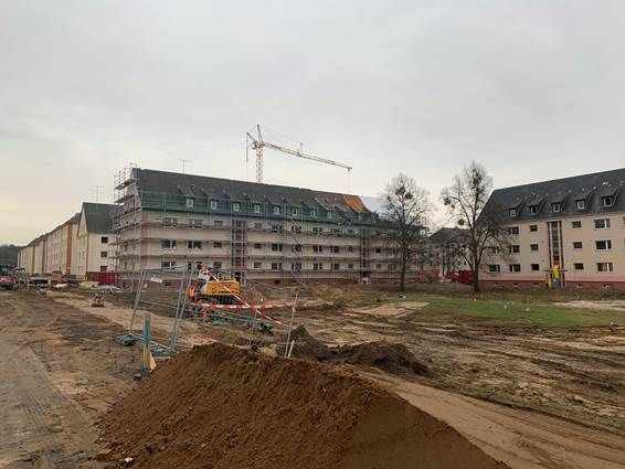 BALKONANBAU Großauftrag in Hanau – 023-A Pioneer US Kaserne Ausgangssituation der Baustelle